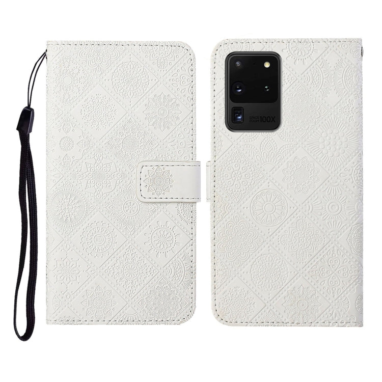 Ethnic Style Embossed Pattern Horizontal Flip Leather Case with Holder & Card Slots & Wallet & Lanyard, For Samsung Galaxy S20, For Samsung Galaxy S20 FE, For Samsung Galaxy S20+, For Samsung Galaxy S20 Ultra, For Samsung Galaxy Galaxy S21 5G          ...