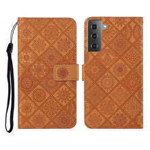 Load image into Gallery viewer, Ethnic Style Embossed Pattern Horizontal Flip Leather Case with Holder &amp; Card Slots &amp; Wallet &amp; Lanyard, For Samsung Galaxy S20, For Samsung Galaxy S20 FE, For Samsung Galaxy S20+, For Samsung Galaxy S20 Ultra, For Samsung Galaxy Galaxy S21 5G          ...