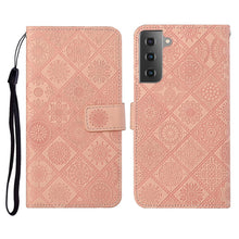 Load image into Gallery viewer, Ethnic Style Embossed Pattern Horizontal Flip Leather Case with Holder &amp; Card Slots &amp; Wallet &amp; Lanyard, For Samsung Galaxy S20, For Samsung Galaxy S20 FE, For Samsung Galaxy S20+, For Samsung Galaxy S20 Ultra, For Samsung Galaxy Galaxy S21 5G          ...