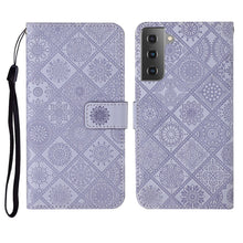 Load image into Gallery viewer, Ethnic Style Embossed Pattern Horizontal Flip Leather Case with Holder &amp; Card Slots &amp; Wallet &amp; Lanyard, For Samsung Galaxy S20, For Samsung Galaxy S20 FE, For Samsung Galaxy S20+, For Samsung Galaxy S20 Ultra, For Samsung Galaxy Galaxy S21 5G          ...