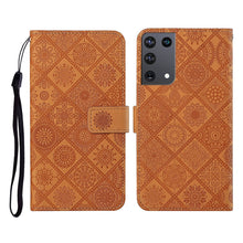 Load image into Gallery viewer, Ethnic Style Embossed Pattern Horizontal Flip Leather Case with Holder &amp; Card Slots &amp; Wallet &amp; Lanyard, For Samsung Galaxy S21Ultra 5G, For Samsung Galaxy A02s (US Version)