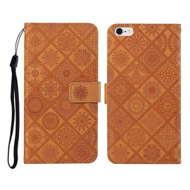 Ethnic Style Embossed Pattern Horizontal Flip Leather Case with Holder & Card Slots & Wallet & Lanyard, For iPhone 6, For iPhone 6 Plus, For iPhone 8 Plus / 7 Plus, For iPhone 11, For iPhone 11 Pro, For iPhone 11 Pro Max