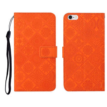 Load image into Gallery viewer, Ethnic Style Embossed Pattern Horizontal Flip Leather Case with Holder &amp; Card Slots &amp; Wallet &amp; Lanyard, For iPhone 6, For iPhone 6 Plus, For iPhone 8 Plus / 7 Plus, For iPhone 11, For iPhone 11 Pro, For iPhone 11 Pro Max