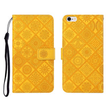 Load image into Gallery viewer, Ethnic Style Embossed Pattern Horizontal Flip Leather Case with Holder &amp; Card Slots &amp; Wallet &amp; Lanyard, For iPhone 6, For iPhone 6 Plus, For iPhone 8 Plus / 7 Plus, For iPhone 11, For iPhone 11 Pro, For iPhone 11 Pro Max