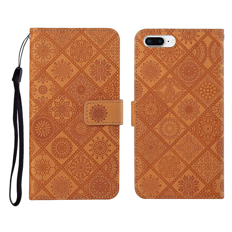 Ethnic Style Embossed Pattern Horizontal Flip Leather Case with Holder & Card Slots & Wallet & Lanyard, For iPhone 6, For iPhone 6 Plus, For iPhone 8 Plus / 7 Plus, For iPhone 11, For iPhone 11 Pro, For iPhone 11 Pro Max