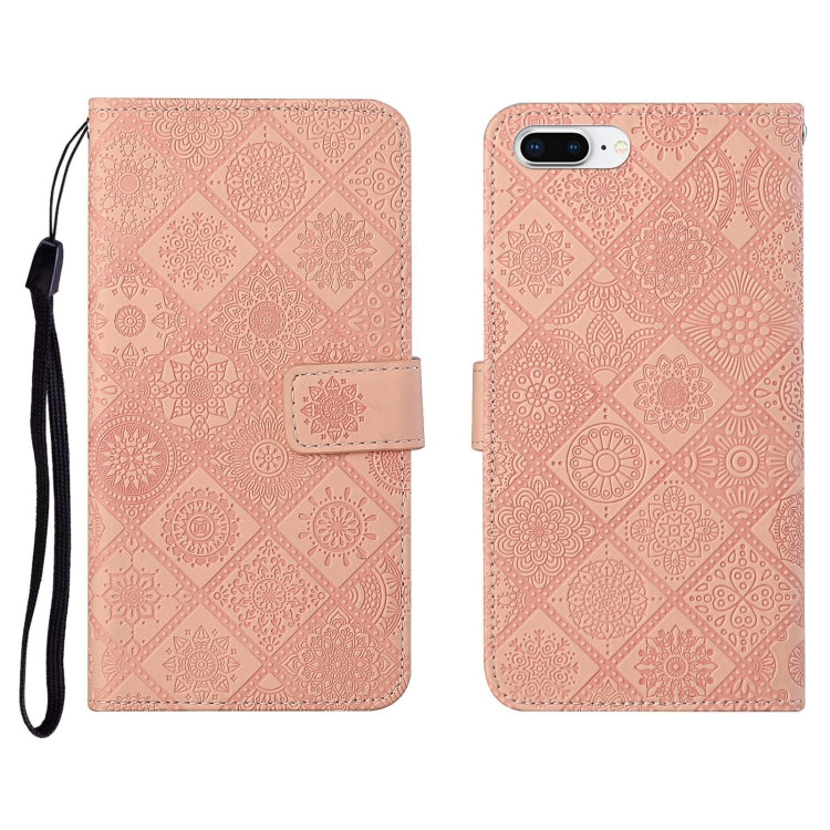 Ethnic Style Embossed Pattern Horizontal Flip Leather Case with Holder & Card Slots & Wallet & Lanyard, For iPhone 6, For iPhone 6 Plus, For iPhone 8 Plus / 7 Plus, For iPhone 11, For iPhone 11 Pro, For iPhone 11 Pro Max