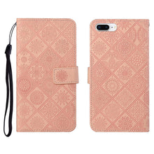 Load image into Gallery viewer, Ethnic Style Embossed Pattern Horizontal Flip Leather Case with Holder &amp; Card Slots &amp; Wallet &amp; Lanyard, For iPhone 6, For iPhone 6 Plus, For iPhone 8 Plus / 7 Plus, For iPhone 11, For iPhone 11 Pro, For iPhone 11 Pro Max