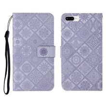 Load image into Gallery viewer, Ethnic Style Embossed Pattern Horizontal Flip Leather Case with Holder &amp; Card Slots &amp; Wallet &amp; Lanyard, For iPhone 6, For iPhone 6 Plus, For iPhone 8 Plus / 7 Plus, For iPhone 11, For iPhone 11 Pro, For iPhone 11 Pro Max