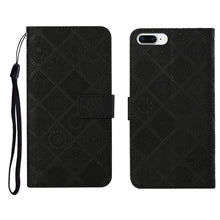Load image into Gallery viewer, Ethnic Style Embossed Pattern Horizontal Flip Leather Case with Holder &amp; Card Slots &amp; Wallet &amp; Lanyard, For iPhone 6, For iPhone 6 Plus, For iPhone 8 Plus / 7 Plus, For iPhone 11, For iPhone 11 Pro, For iPhone 11 Pro Max