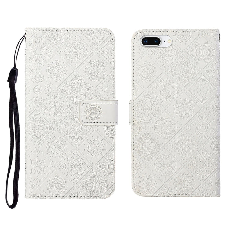 Ethnic Style Embossed Pattern Horizontal Flip Leather Case with Holder & Card Slots & Wallet & Lanyard, For iPhone 6, For iPhone 6 Plus, For iPhone 8 Plus / 7 Plus, For iPhone 11, For iPhone 11 Pro, For iPhone 11 Pro Max