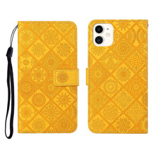 Load image into Gallery viewer, Ethnic Style Embossed Pattern Horizontal Flip Leather Case with Holder &amp; Card Slots &amp; Wallet &amp; Lanyard, For iPhone 6, For iPhone 6 Plus, For iPhone 8 Plus / 7 Plus, For iPhone 11, For iPhone 11 Pro, For iPhone 11 Pro Max