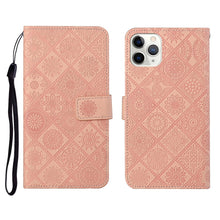 Load image into Gallery viewer, Ethnic Style Embossed Pattern Horizontal Flip Leather Case with Holder &amp; Card Slots &amp; Wallet &amp; Lanyard, For iPhone 6, For iPhone 6 Plus, For iPhone 8 Plus / 7 Plus, For iPhone 11, For iPhone 11 Pro, For iPhone 11 Pro Max
