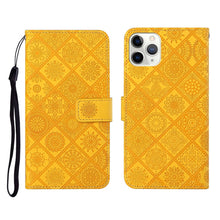 Load image into Gallery viewer, Ethnic Style Embossed Pattern Horizontal Flip Leather Case with Holder &amp; Card Slots &amp; Wallet &amp; Lanyard, For iPhone 6, For iPhone 6 Plus, For iPhone 8 Plus / 7 Plus, For iPhone 11, For iPhone 11 Pro, For iPhone 11 Pro Max