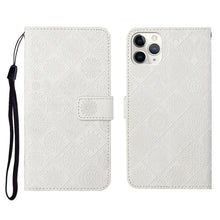Load image into Gallery viewer, Ethnic Style Embossed Pattern Horizontal Flip Leather Case with Holder &amp; Card Slots &amp; Wallet &amp; Lanyard, For iPhone 6, For iPhone 6 Plus, For iPhone 8 Plus / 7 Plus, For iPhone 11, For iPhone 11 Pro, For iPhone 11 Pro Max