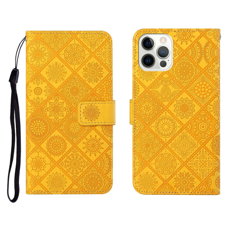 Ethnic Style Embossed Pattern Horizontal Flip Leather Case with Holder & Card Slots & Wallet & Lanyard, For iPhone 12, For iPhone 12 Mini, For iPhone 12 Pro Max, For iPhone SE 2022 / SE 2020 / 8 / 7, For iPhone XR, For iPhone XS Max
