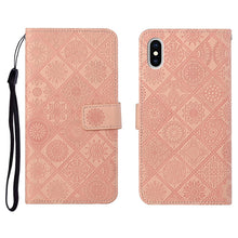 Load image into Gallery viewer, Ethnic Style Embossed Pattern Horizontal Flip Leather Case with Holder &amp; Card Slots &amp; Wallet &amp; Lanyard, For iPhone XS / X