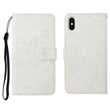 Load image into Gallery viewer, Ethnic Style Embossed Pattern Horizontal Flip Leather Case with Holder &amp; Card Slots &amp; Wallet &amp; Lanyard, For iPhone XS / X