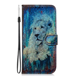 Colored Drawing Pattern Colorful Magnetic Buckle Horizontal Flip PU Leather Case with Holder & Card Slots & Wallet & Lanyard