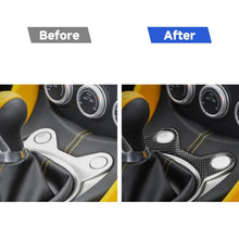 Load image into Gallery viewer, Car Carbon Fiber Half Gear Position Console Panel Decorative Sticker for Nissan 370Z Z34 2009-, Left and Right Drive Universal, Half Gear Position Console Panel