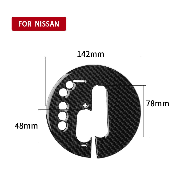 Car Carbon Fiber Manual Transmission Panel Decorative Sticker for Nissan 370Z Z34 2009-, Manual Transmission Left Drive, Manual Transmission Right Drive