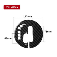 Load image into Gallery viewer, Car Carbon Fiber Manual Transmission Panel Decorative Sticker for Nissan 370Z Z34 2009-, Manual Transmission Left Drive, Manual Transmission Right Drive