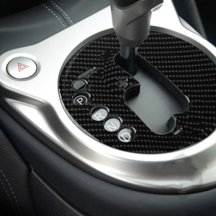 Car Carbon Fiber Manual Transmission Panel Decorative Sticker for Nissan 370Z Z34 2009-, Manual Transmission Left Drive, Manual Transmission Right Drive