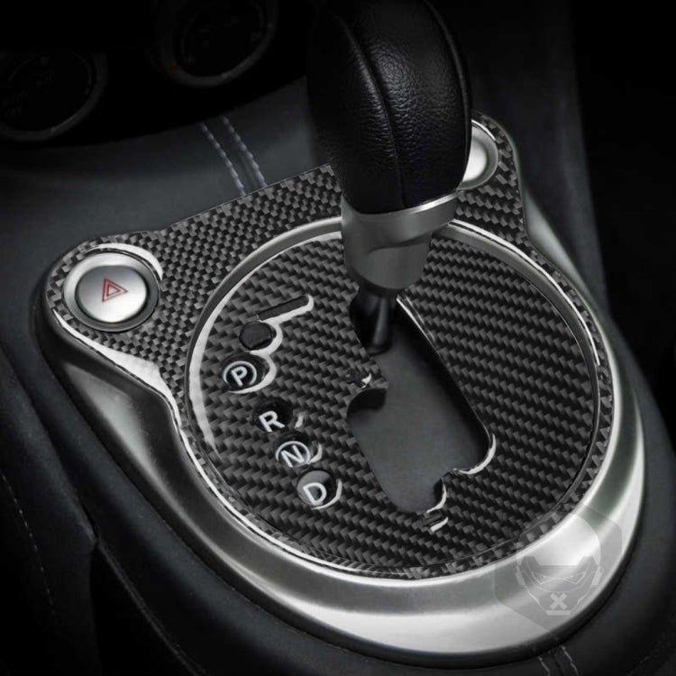 Car Carbon Fiber Gear Shift Panel Decorative Sticker for Nissan 370Z Z34 2009-, Gear Shift Panel Left Drive, Gear Shift Panel Right Drive