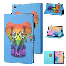 Load image into Gallery viewer, Coloured Drawing Stitching Horizontal Flip Leather Case with Holder &amp; Card Slot &amp; Sleep / Wake-up Function, For Samsung Galaxy Tab A7 10.4 (2020) T500/T505, For Samsung Galaxy Tab S6 Lite P610/P615, For Samsung Galaxy Tab A 8.0 (2019) T290/T295        ...