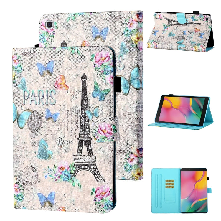 Coloured Drawing Stitching Horizontal Flip Leather Case with Holder & Card Slot & Sleep / Wake-up Function, For Samsung Galaxy Tab A7 10.4 (2020) T500/T505, For Samsung Galaxy Tab S6 Lite P610/P615, For Samsung Galaxy Tab A 8.0 (2019) T290/T295        ...