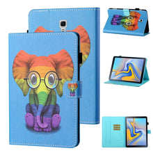 Load image into Gallery viewer, Coloured Drawing Stitching Horizontal Flip Leather Case with Holder &amp; Card Slot &amp; Sleep / Wake-up Function, For Samsung Galaxy Tab A7 10.4 (2020) T500/T505, For Samsung Galaxy Tab S6 Lite P610/P615, For Samsung Galaxy Tab A 8.0 (2019) T290/T295        ...