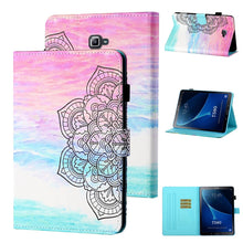 Load image into Gallery viewer, Coloured Drawing Stitching Horizontal Flip Leather Case with Holder &amp; Card Slot &amp; Sleep / Wake-up Function, For Samsung Galaxy Tab A7 10.4 (2020) T500/T505, For Samsung Galaxy Tab S6 Lite P610/P615, For Samsung Galaxy Tab A 8.0 (2019) T290/T295        ...