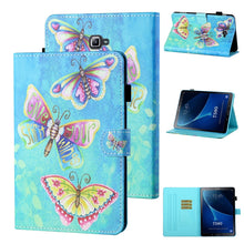 Load image into Gallery viewer, Coloured Drawing Stitching Horizontal Flip Leather Case with Holder &amp; Card Slot &amp; Sleep / Wake-up Function, For Samsung Galaxy Tab A7 10.4 (2020) T500/T505, For Samsung Galaxy Tab S6 Lite P610/P615, For Samsung Galaxy Tab A 8.0 (2019) T290/T295        ...