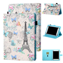 Load image into Gallery viewer, Universal Coloured Drawing Stitching Horizontal Flip Leather Case with Holder &amp; Card Slot