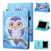 Load image into Gallery viewer, Universal Coloured Drawing Stitching Horizontal Flip Leather Case with Holder &amp; Card Slot