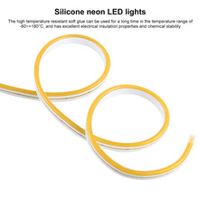 Load image into Gallery viewer, CJ-1206 12V 6A 5m IP65 Waterproof Silicone Neon LED Strip Light, US Plug