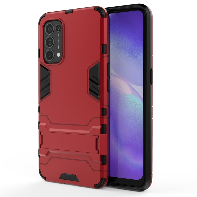 PC + TPU Shockproof Protective Case with Holder, For OnePlus 9, For OPPO Reno5, For Xiaomi Redmi Note 9 5G