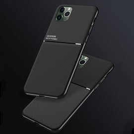 Classic Tilt Strip Grain Magnetic Shockproof PC + TPU Case, For iPhone 11, For iPhone 11 Pro, For iPhone 11 Pro Max, For iPhone 12 mini, For iPhone 12 / 12 Pro, For iPhone 12 Pro Max