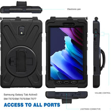 Load image into Gallery viewer, Shockproof Colorful Silicone + PC Protective Case with Holder &amp; Shoulder Strap &amp; Hand Strap, For Samsung Galaxy Tab active 3 T570 / T575 8.0, For Lenovo Tab M8 (2020) TB-8705F 8.0 inch