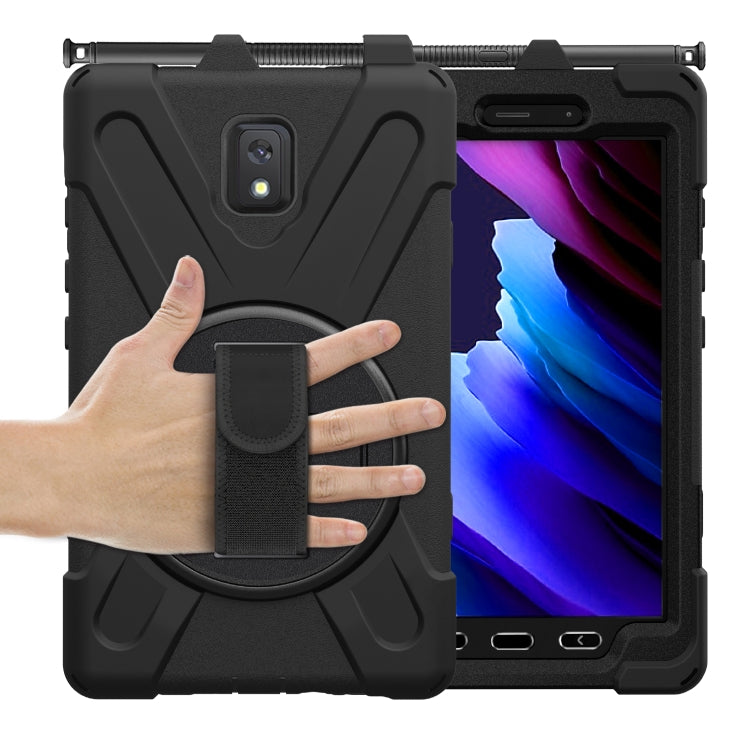 Shockproof Colorful Silicone + PC Protective Case with Holder & Shoulder Strap & Hand Strap, For Samsung Galaxy Tab active 3 T570 / T575 8.0, For Lenovo Tab M8 (2020) TB-8705F 8.0 inch