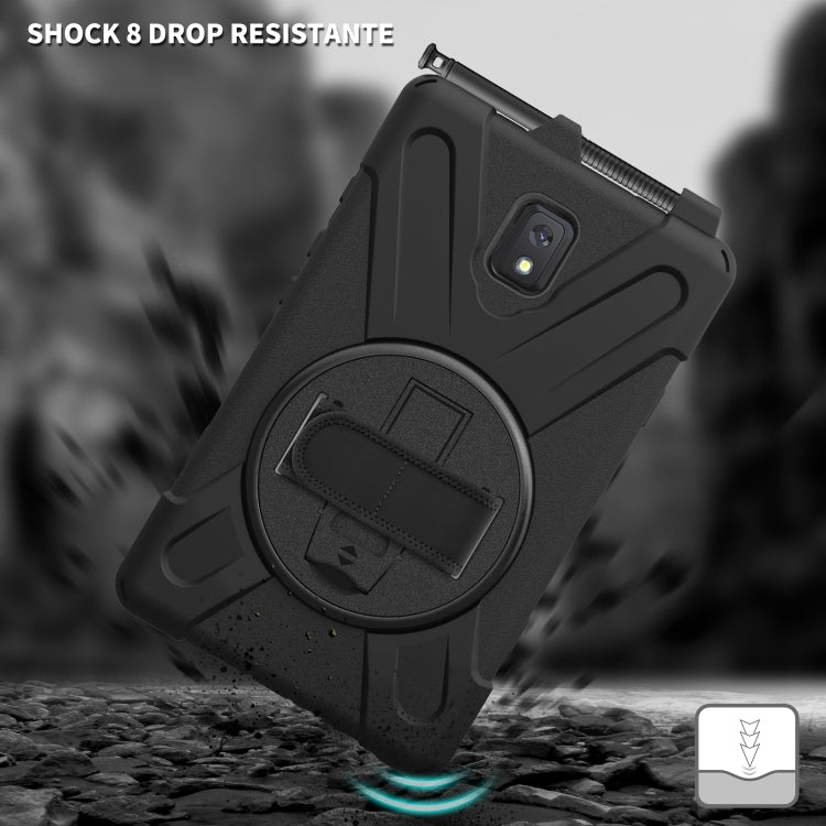 Shockproof Colorful Silicone + PC Protective Case with Holder & Shoulder Strap & Hand Strap, For Samsung Galaxy Tab active 3 T570 / T575 8.0, For Lenovo Tab M8 (2020) TB-8705F 8.0 inch