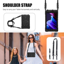 Load image into Gallery viewer, Shockproof Colorful Silicone + PC Protective Case with Holder &amp; Shoulder Strap &amp; Hand Strap, For Samsung Galaxy Tab active 3 T570 / T575 8.0, For Lenovo Tab M8 (2020) TB-8705F 8.0 inch