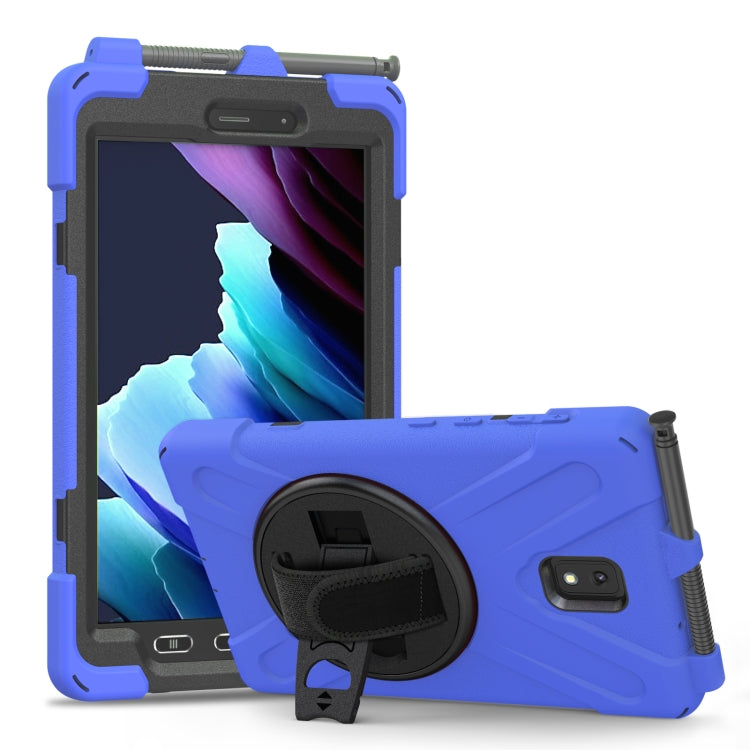 Shockproof Colorful Silicone + PC Protective Case with Holder & Shoulder Strap & Hand Strap, For Samsung Galaxy Tab active 3 T570 / T575 8.0, For Lenovo Tab M8 (2020) TB-8705F 8.0 inch