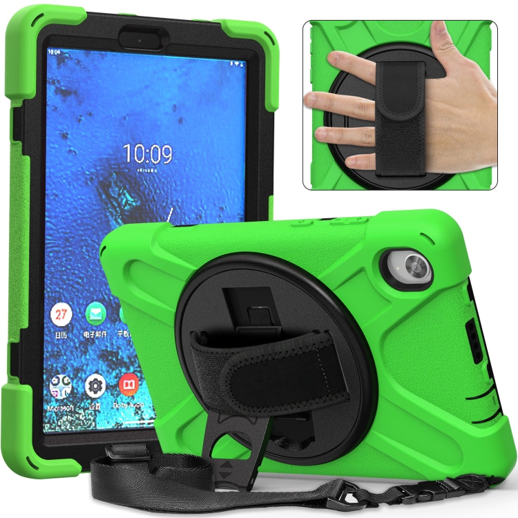 Shockproof Colorful Silicone + PC Protective Case with Holder & Shoulder Strap & Hand Strap, For Samsung Galaxy Tab active 3 T570 / T575 8.0, For Lenovo Tab M8 (2020) TB-8705F 8.0 inch