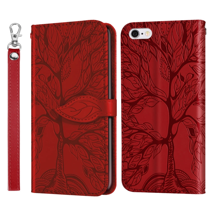 Life of Tree Embossing Pattern Horizontal Flip Leather Case with Holder & Card Slot & Wallet & Photo Frame & Lanyard, For iPhone 6 & 6s, For iPhone 6 Plus & 6s Plus, For iPhone 8 & 7, For iPhone 8 Plus & 7 Plus, For iPhone 11 Pro, For iPhone 11        ...