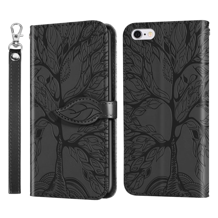 Life of Tree Embossing Pattern Horizontal Flip Leather Case with Holder & Card Slot & Wallet & Photo Frame & Lanyard, For iPhone 6 & 6s, For iPhone 6 Plus & 6s Plus, For iPhone 8 & 7, For iPhone 8 Plus & 7 Plus, For iPhone 11 Pro, For iPhone 11        ...