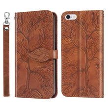 Load image into Gallery viewer, Life of Tree Embossing Pattern Horizontal Flip Leather Case with Holder &amp; Card Slot &amp; Wallet &amp; Photo Frame &amp; Lanyard, For iPhone 6 &amp; 6s, For iPhone 6 Plus &amp; 6s Plus, For iPhone 8 &amp; 7, For iPhone 8 Plus &amp; 7 Plus, For iPhone 11 Pro, For iPhone 11        ...