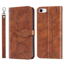Load image into Gallery viewer, Life of Tree Embossing Pattern Horizontal Flip Leather Case with Holder &amp; Card Slot &amp; Wallet &amp; Photo Frame &amp; Lanyard, For iPhone 6 &amp; 6s, For iPhone 6 Plus &amp; 6s Plus, For iPhone 8 &amp; 7, For iPhone 8 Plus &amp; 7 Plus, For iPhone 11 Pro, For iPhone 11        ...
