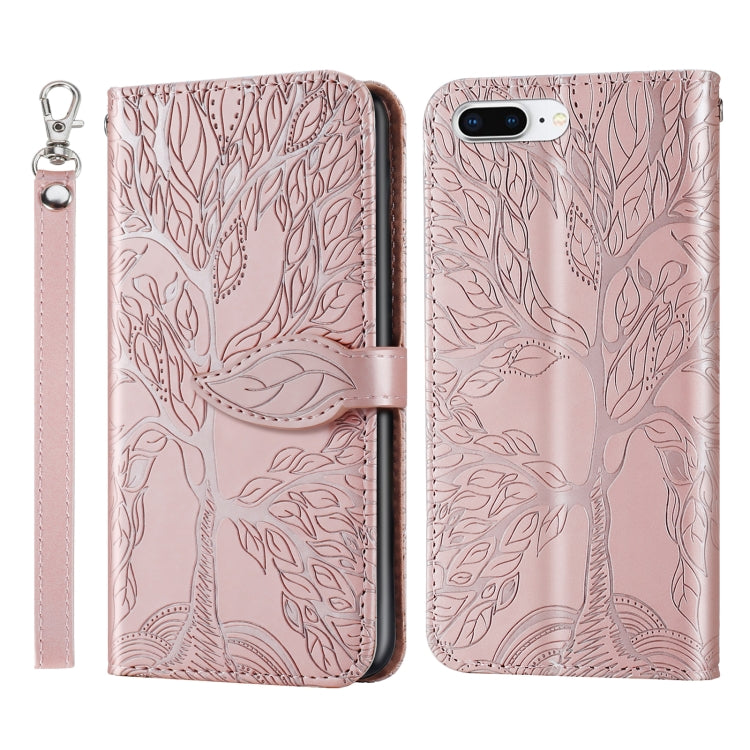 Life of Tree Embossing Pattern Horizontal Flip Leather Case with Holder & Card Slot & Wallet & Photo Frame & Lanyard, For iPhone 6 & 6s, For iPhone 6 Plus & 6s Plus, For iPhone 8 & 7, For iPhone 8 Plus & 7 Plus, For iPhone 11 Pro, For iPhone 11        ...