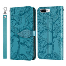 Load image into Gallery viewer, Life of Tree Embossing Pattern Horizontal Flip Leather Case with Holder &amp; Card Slot &amp; Wallet &amp; Photo Frame &amp; Lanyard, For iPhone 6 &amp; 6s, For iPhone 6 Plus &amp; 6s Plus, For iPhone 8 &amp; 7, For iPhone 8 Plus &amp; 7 Plus, For iPhone 11 Pro, For iPhone 11        ...