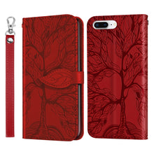 Load image into Gallery viewer, Life of Tree Embossing Pattern Horizontal Flip Leather Case with Holder &amp; Card Slot &amp; Wallet &amp; Photo Frame &amp; Lanyard, For iPhone 6 &amp; 6s, For iPhone 6 Plus &amp; 6s Plus, For iPhone 8 &amp; 7, For iPhone 8 Plus &amp; 7 Plus, For iPhone 11 Pro, For iPhone 11        ...